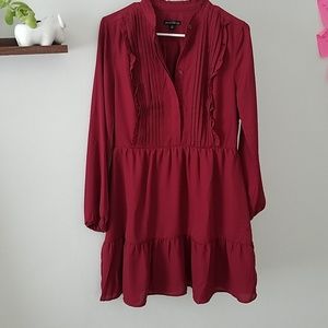J Crew dark red dress, size 6